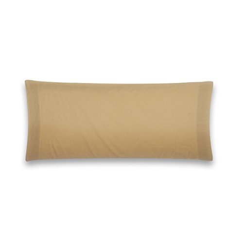 Sancarlos - Funda de almohada para cama, 100% Algodón percal, Color marrón, Cama de 90 cm