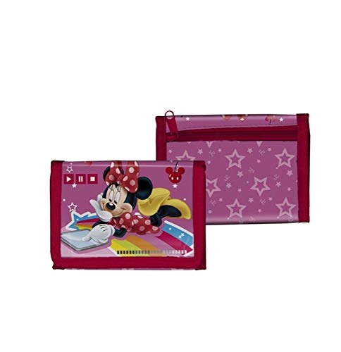 Star Disney Minnie - Cartera de satén con Bolsillos Interiores, 26 x 12,5 cm, 2 Colores Surtidos