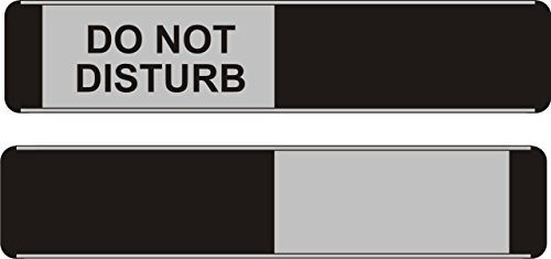 Stewart Superior BA104 - Señal deslizante para puertas de aluminio y PVC, con texto en inglés "Do Not Disturb" (255 x 52 mm)