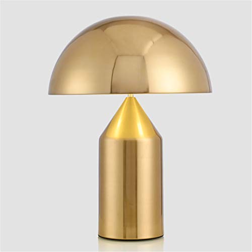 TATANE Lámpara de Mesa Moderna lámpara de Escritorio de Metal Italia réplica lámpara de Mesa de diseño para Dormitorio lámparas de Mesa de Hierro led Decorativo,Oro