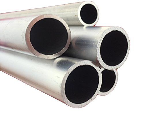 Tubo redondo de aluminio, 35 mm x 2 mm x 1000 mm, 10000