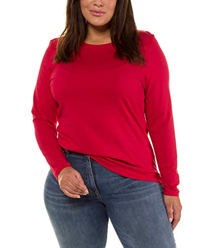 Ulla Popken Softshell-Jacke Camisa Manga Larga, Rojo (Rot 57), 62 (Talla del Fabricante: 62+) para Mujer