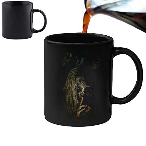 Walking Dead Zombies – Taza mágica con cambio de calor y caja de regalo, set de té, café, oficina, hogar