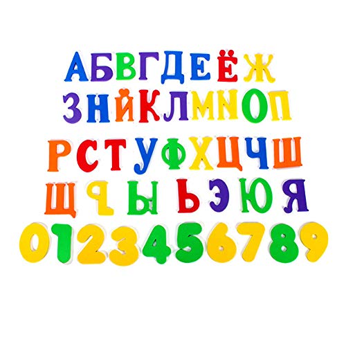 WFZ17 niños niños ensamblan juguete educativo, 43 piezas alfabeto ruso letra número número de la figura de baño rompecabezas para niños educación temprana juguete - 2#