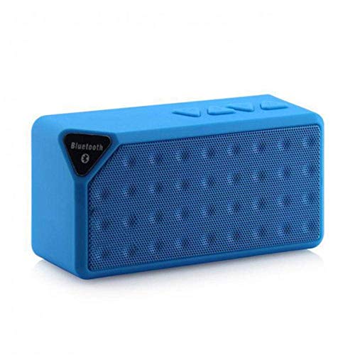 WOHAO Medios Dispositivo de Streaming Viajes Altavoz Bluetooth Wireless Mini portátil pequeño Altavoz del chasis del Altavoz MP3 Bluetooth (Color : Blue)