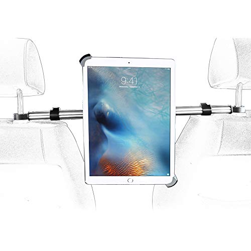 woleyi Soporte tablet de coche para iPad, soporte para reposacabezas de coche para dispositivos de 9.5~14.5", por ejemplo, iPad 2019 2018 2017 Pro 12.5 10.5 9.7 Pad Air, Samsung Tab y otras tabletas