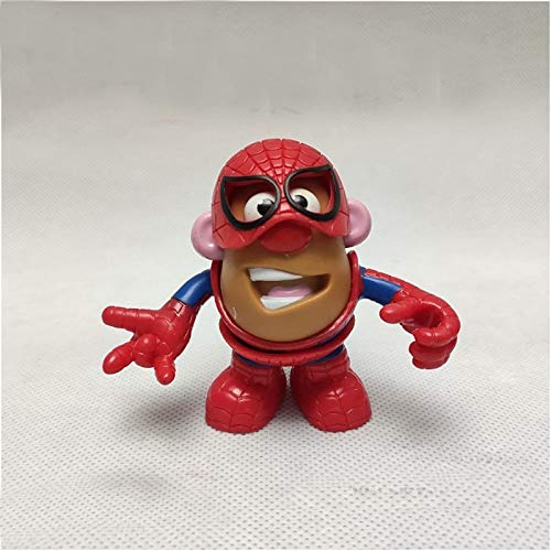 xinyawl Peluche Marvel Avengers Spider-Man Iron Man Mr Potato Head Mr. Potato Humpty Dumpty Cosplay Mezclable Mashable Heroes PVC Figura Juguetes