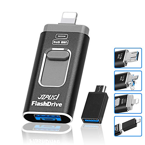 YZPUSI USB 3.0 32gb Pendrive, 4 en 1 32 GB USB 3.0 OTG Memoria USB Flash Drive Stick Conector para Android PC Cell Phone, 32gb Micro USB Flash Drive