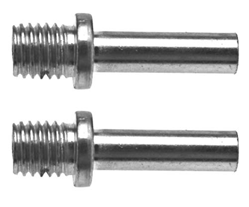 2 adaptadores de husillo M14 rosca a vástago de 10 mm almohadilla de respaldo para taladro eléctrico, cepillo de alambre de pulido de acero