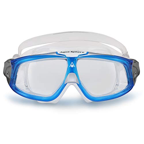 Aqua Sphere Seal 2.0 Gafas de natación, Unisex, Lente Azul Claro y Blanco/Transparente, Talla única