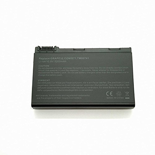 Batería Nueva y Compatible para Portátiles Acer GRAPE32 Extensa 5620 7220 7620 TravelMate 5710 7520 Series 6 Celdas Li-Ion 10,8v 5200mAh Listados en Descripción