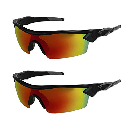 Battle Vision - Gafas de sol UV polarizadas Trooper Vision HD de Atomic Beam, Gafas de Sol con Bloque UV Protegen los Ojos y le Dan claridad (2 pares - estuche no incluido)