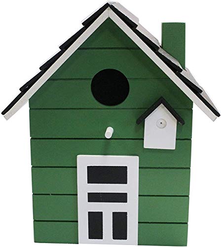 CasaJame - Pajarera de madera para balcón y jardín, casa para pájaros, pajarera, 20 x 17 x 12 cm