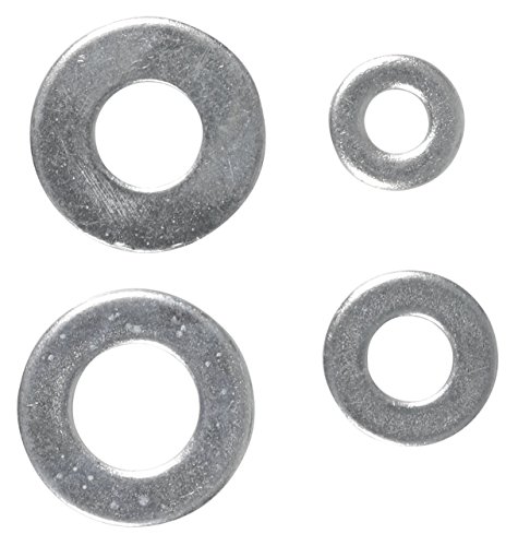 Cogex 85219 – Arandela Large plate, gris, diámetro 3 – 4-5 – 6 mm, Set de 40 piezas