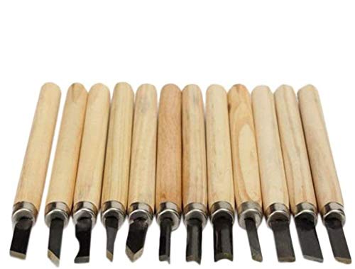 Conjunto de cinceles para tallar madera K9Q, 12 unidades de y durabilidad