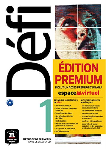Défi 1 Premium Livre de l´élève + CD: Défi 1 Premium Livre de l´élève + CD