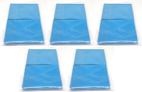 docsmagic.de 5 x 100 Double Mat Light Blue Card Sleeves Standard Size 66 x 91 - Azul Claro - Fundas - PKM MTG