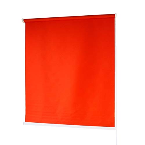 Estores Baratos Enrollables · Estores para Ventanas en Tela de Poliéster · Stores Ventanas con Mecanismo y Cadena en PVC · Color Rojo · Medidas (150x180 cm)