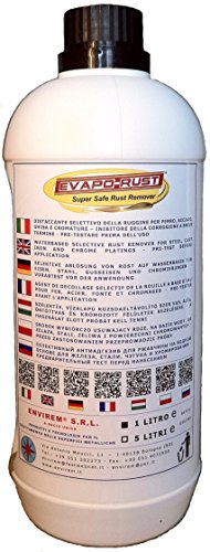 EVAPO-RUST® - 1 LT. - Removedor selectivo de óxido a base agua para hierro, acero, hierro fundido y cromaduras