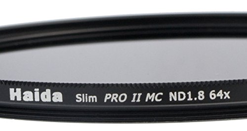 Filtro de Densidad Neutral PRO II MC ND64 Slim 82mm - incluyendo tapa del objetivo con el mango interna