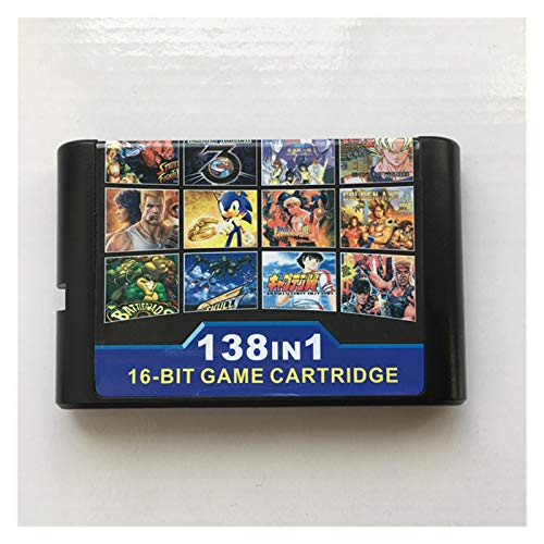 fleeting time GaoHR 138 en 1 COLECCIÓN DE Juego Hot FIT FOR para Sega Genesis MEGADRIVE Cartucho de Juego de 16 bits Fit para PAL y NTSC Game Consoles Version