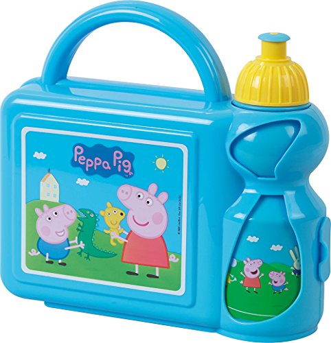 Fun House 005177 Peppa Pig Conjunto de merienda para niños Polipropileno Azul 27 x 7 x 19 cm