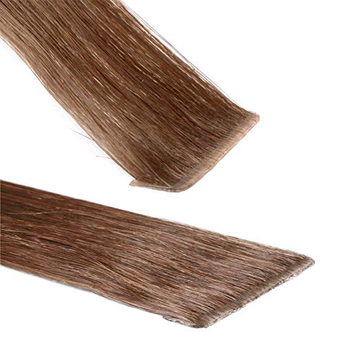 Hair2Heart 20 x Remy Invisible Adhesivas Tape in extensiones - #14-50cm 50 g