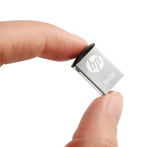 HP Memoria USB GB USB 2.0 Super Mini Metal, a Prueba de Golpes, a Prueba de Salpicaduras, a Prueba de Polvo, Discos Flash Drives v222 W hpfd222 W - 64