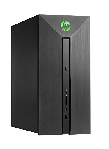 HP Pavilion Power 580-124ns - Ordenador de sobremesa (Intel Core i5-8400, RAM de 8 GB, HDD de 1 TB, Nvidia GeForce GTX 1050, sin Sistema operativo) Negro Sombra - Teclado QWERTY Español