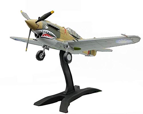 JHSHENGSHI Modelo de aleación de avión Militar, 1/48 WWII USA Chasseur P-40 Fighter Modelo Terminado, Juguetes y coleccionables para niños