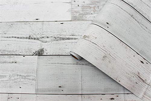 kengbi Fácil de decorar papeles pintados duraderos 3D 0,45 x 6 m/rollo de madera vintage autoadhesivo para paredes, papel de contacto, sala de estar, cocina, baño, decoración del hogar