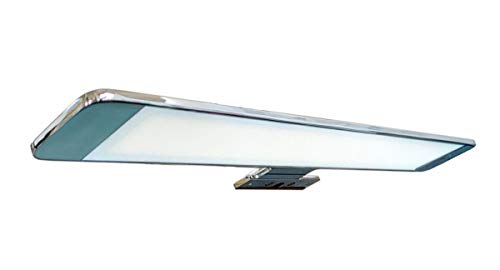 Lámpara de espejo LED para baño PegAsus – 40 cm, 10 W, 440 lm, 220 V, 6000 K, aluminio cromado, IP44 Clase II, no regulable, instalación de espejo o marco, aplique, luz fría