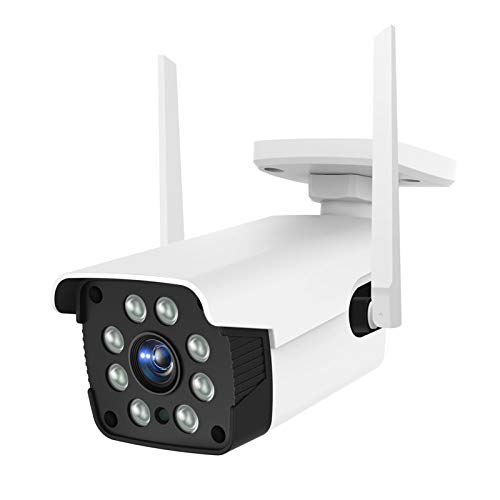 NETVUE 1080P Cámara de Seguridad para Exteriores Cámara WiFi con visión Nocturna, detección de Movimiento y Alerta instantánea, IP66 a Prueba de Agua, Compatible con Alexa