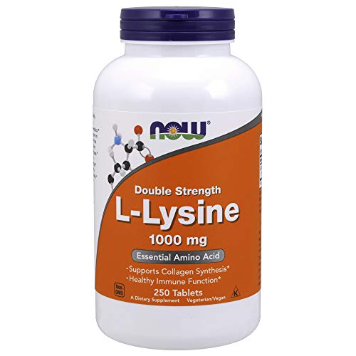 Now Foods L-lisina 1.000 mg - 250 Tabletas