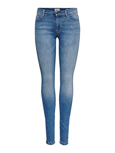 Only Onlshape Reg SK Dnm Jeans Rea088 Noos Vaqueros Skinny, Azul (Light Blue Denim), W26/L30 (Talla del Fabricante: 26) para Mujer