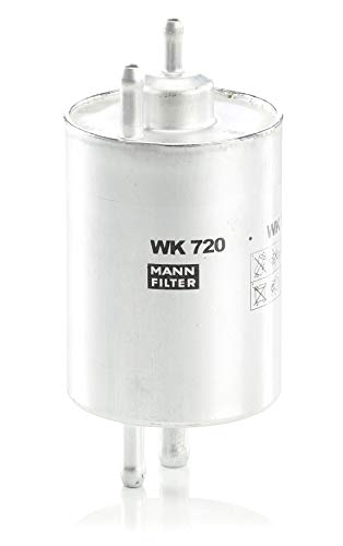 Original MANN-FILTER Filtro de Combustible WK 720 – Set de Filtro de combustible con regulador de presión incorporado 3,8 bar – Para automóviles