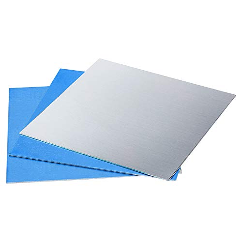 PandaHall 6 hojas de aluminio en blanco delgadas de estampación de aluminio para práctica de placas de metal para hacer joyas, estampación a mano, grabado en relieve, 30 cm