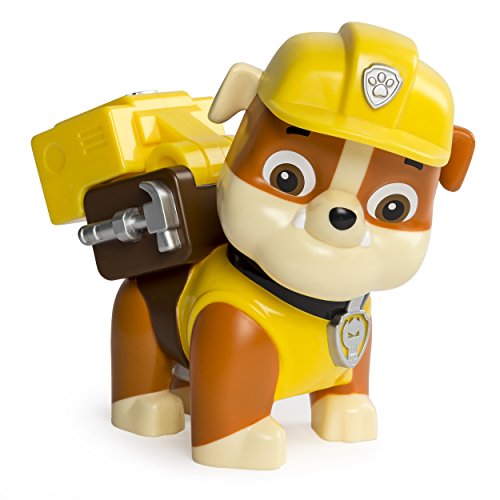 Paw Patrol – Jumbo Action Pup – Rubble – Mega Figura de Acción 15 cm La Patrulla Canina
