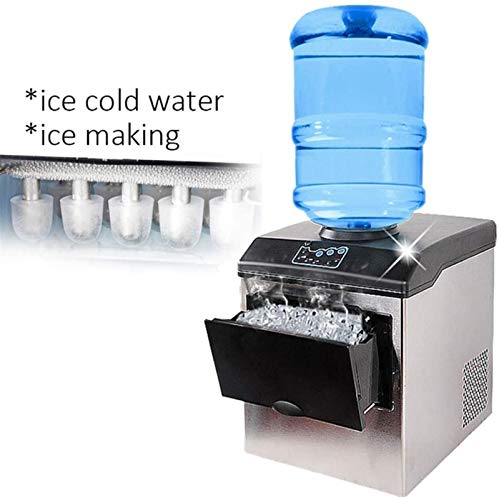 PULLEY Máquina para hacer hielo eléctrica, comercial Homeuse Encimera automática Bullet Ice Maker Ice Cube Making 220 V 25 Kg / 24 h Bar Cafetería