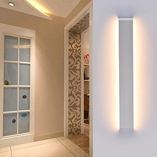 Ralbay Aplique Pared LED Interior Diseño Moderno Cómodo 24W Blanco Cálido 2700~3000K, AC110-220V, IP 44, Decoración para Salon Pasillo Escalera Dormitorio Baño