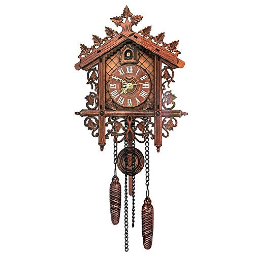 Reloj de Cuco Tallado a Mano del Bosque Negro de , Reloj de Pared de péndulo de Cuarzo, decoración del hogar de la casa, aplicación de escenarios múltiples