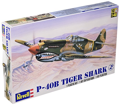 Revell-P-40B Tiger Shark,Escala 1:48 Kit de Modelos de plástico, Multicolor (15209)