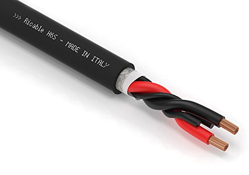 Ricable Custom 5 Metros H6S/5 - Cable 2 x 6 mmq Blindado Hi-Fi de Cobre OFC para Altavoces Tubular de 14 mm