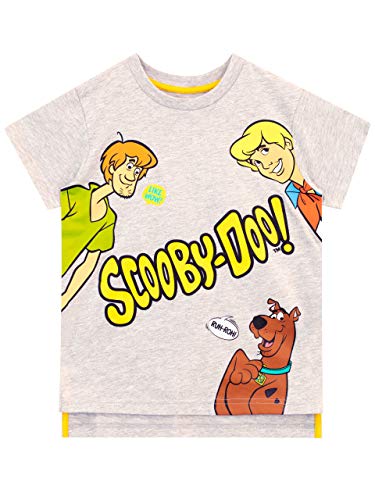 Scooby Doo Camiseta de Manga Corta para niños Gris 10-11 Años