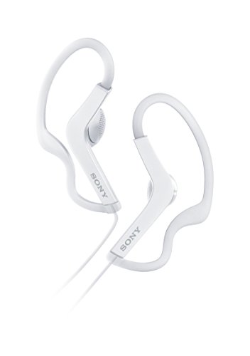 Sony MDRAS210APW.CE7 - Auriculares Deportivos de Botón con Agarre al Oído (Resistentes a Salpicaduras, Manos Libres Compatible con Apple iPhone y Android), Color Blanco, 10