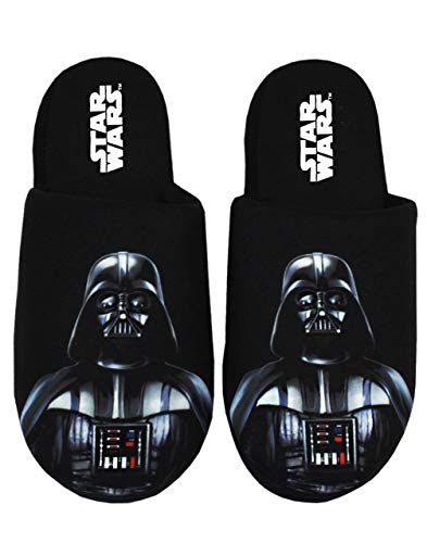 Star Wars Zapatillas de Hombre Darth Vader Dark Side Polyester House Shoes 43-45 EU