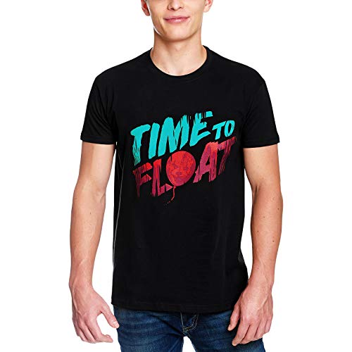 Stephen Kings ES Camiseta de Hombre Time to Float Elven Forest Cotton Black - M