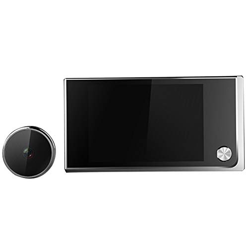 Timbre y cámara de seguridad multifunción para el hogar con pantalla LCD de 3,5 pulgadas (8,9 cm) digital en color TFT, memoria y mirilla gran angular de 120 grados