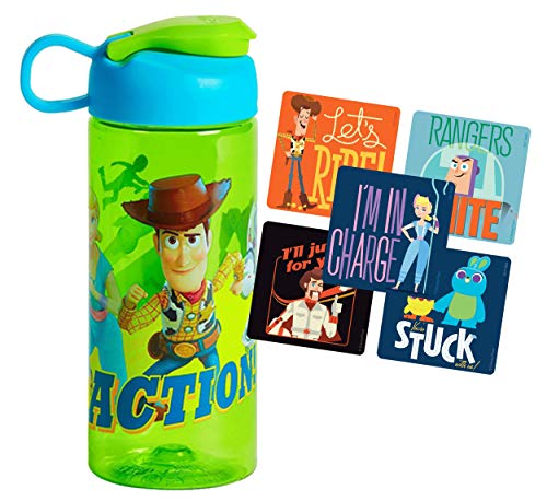Toy Story 4 Botella de agua Sullivan de 473 ml con tapa superior a presión, libre de BPA