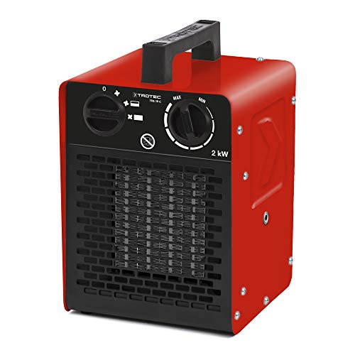 TROTEC 1410000090 TDS 10 C Calefactor cerámico hasta 2 kW de Potencia y un termostato controla el Funcionamiento automático